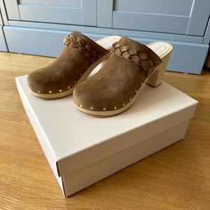 NEW Loeffler Randall Merrill Cacao Braided Suede Clogs